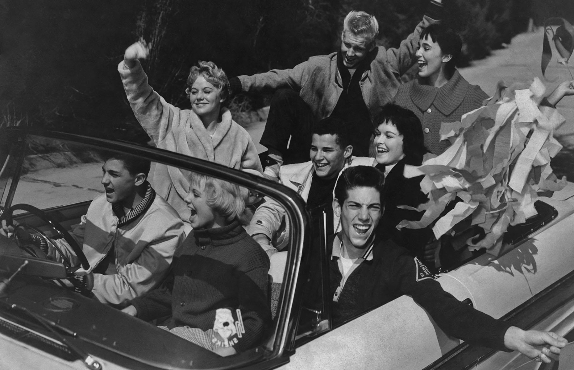 Teenagers with money to burn, 1950s